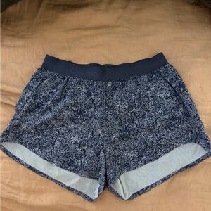 Outdoor Voices Speckled Blue Relay Shorts